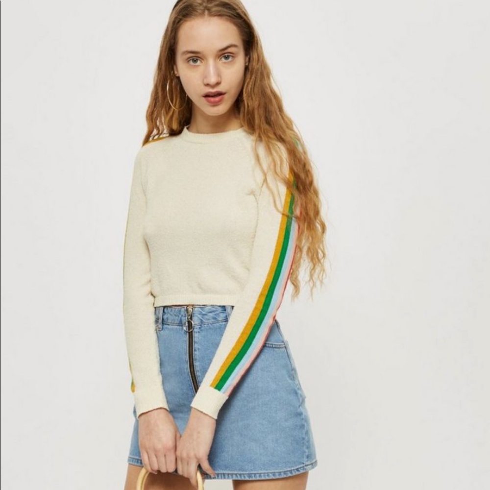 topshop petite denim mini skirt sz 2